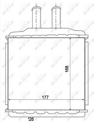 Schimbator caldura incalzire habitaclu NRF 54270