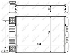 SCHIMBATOR CALDURA INCALZIRE HABITACLU NRF 54274 - Compatibil cu MERCEDES-BENZ