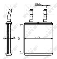 SCHIMBATOR CALDURA INCALZIRE HABITACLU NRF 54291 - Compatibil cu HYUNDAI