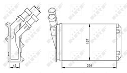 Schimbator caldura incalzire habitaclu NRF 54308