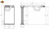 Schimbator caldura incalzire habitaclu NRF 54370