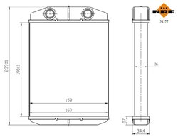 Schimbator caldura incalzire habitaclu NRF 54377