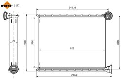 Schimbator caldura incalzire habitaclu NRF 54378