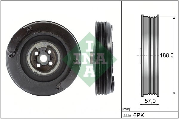Fulie arbore cotit / vibrochen INA 544 0002 10