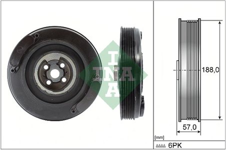 Fulie arbore cotit / vibrochen INA 544 0002 10