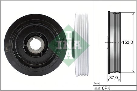 Fulie arbore cotit / vibrochen INA 544 0058 10