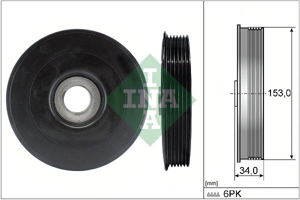 Fulie arbore cotit / vibrochen INA 544 0079 10