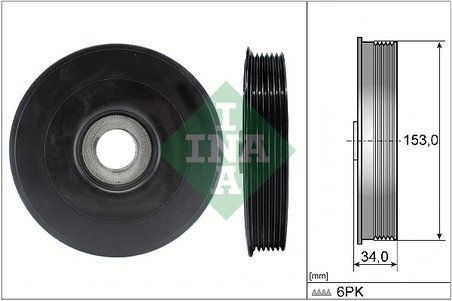 Fulie arbore cotit / vibrochen INA 544 0079 10