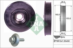 Set fulie arbore cotit INA 544 0079 20