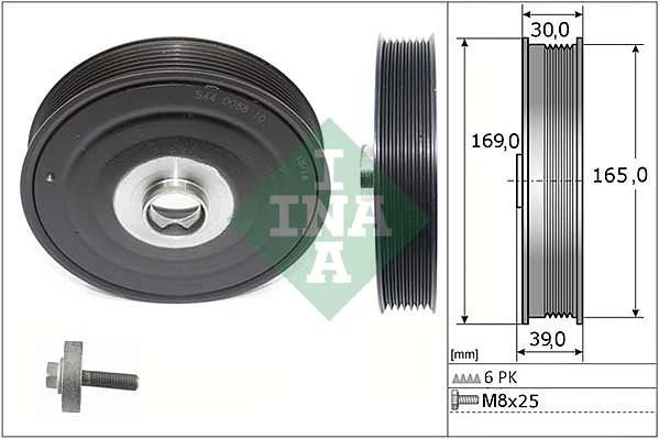 Set fulie arbore cotit INA 544 0088 20