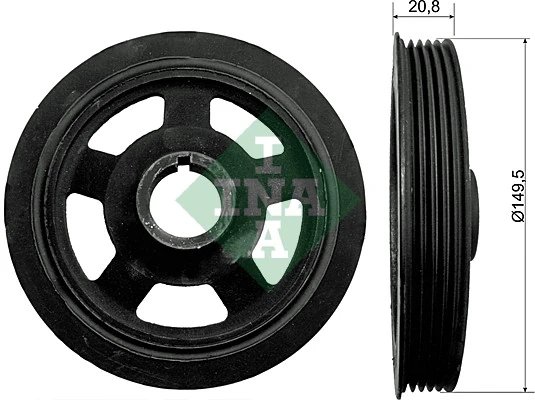 Fulie arbore cotit / vibrochen INA 544 0092 10