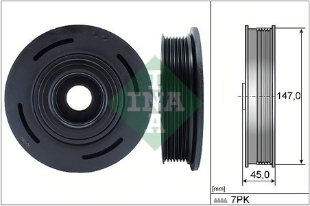 Fulie arbore cotit / vibrochen INA 544 0098 10