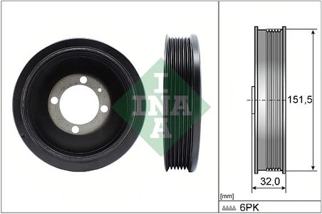 Fulie arbore cotit / vibrochen INA 544 0123 10