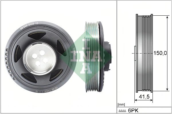 Fulie arbore cotit / vibrochen INA 544 0129 10
