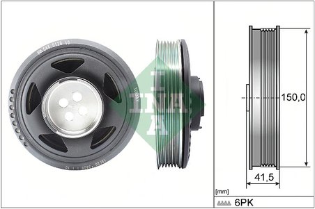 Fulie arbore cotit / vibrochen INA 544 0129 10