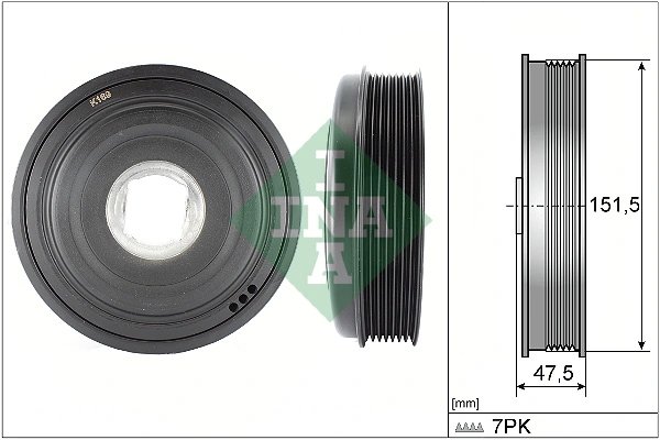 Fulie arbore cotit / vibrochen INA 544 0136 10
