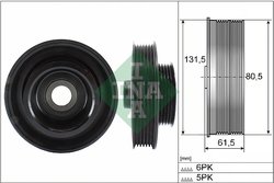 FULIE ARBORE COTIT / VIBROCHEN INA 544 0141 10 - Compatibil cu FORD