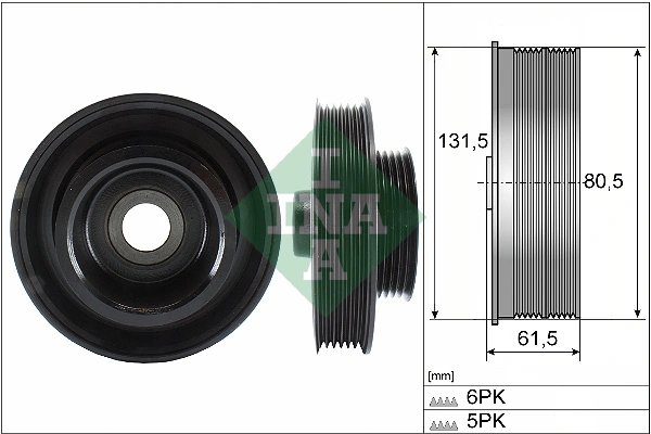FULIE ARBORE COTIT / VIBROCHEN INA 544 0141 10 - Compatibil cu FORD