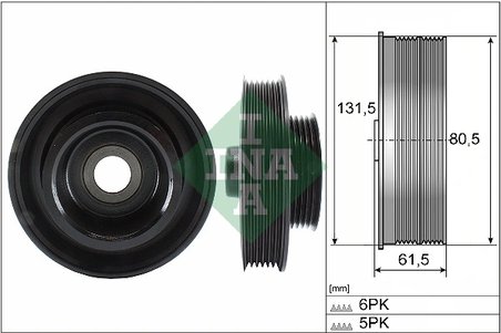 FULIE ARBORE COTIT / VIBROCHEN INA 544 0141 10 - Compatibil cu FORD