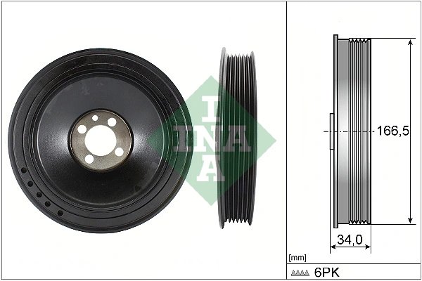 Fulie arbore cotit / vibrochen INA 544 0157 10