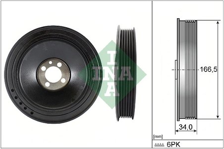 Fulie arbore cotit / vibrochen INA 544 0157 10
