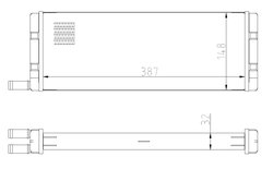 Schimbator caldura incalzire habitaclu NRF 54408