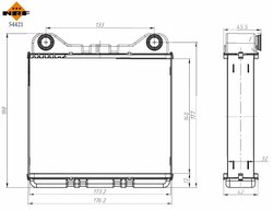 SCHIMBATOR CALDURA INCALZIRE HABITACLU NRF 54421 - Compatibil cu AUDI
