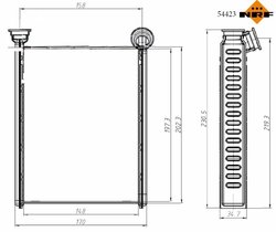 Schimbator caldura incalzire habitaclu NRF 54423