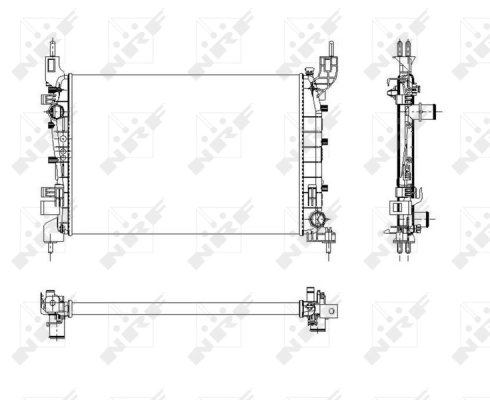 Radiator racire motor NRF 54504