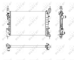 Radiator racire motor NRF 54504