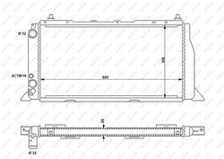 Radiator racire motor NRF 54603