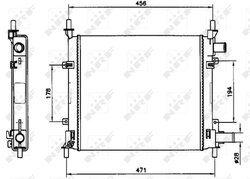 RADIATOR RACIRE MOTOR NRF 54601 - Compatibil cu FORD