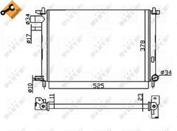 Radiator racire motor NRF 54667