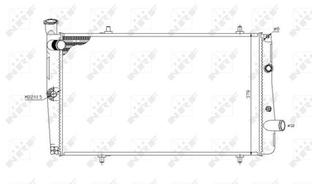 RADIATOR RACIRE MOTOR NRF 54669 - Compatibil cu PEUGEOT
