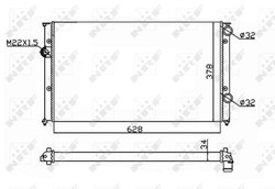 Radiator racire motor NRF 54693