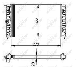 Radiator racire motor NRF 54694