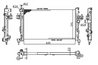 RADIATOR RACIRE MOTOR NRF 54753A - Compatibil cu OPEL, VAUXHALL
