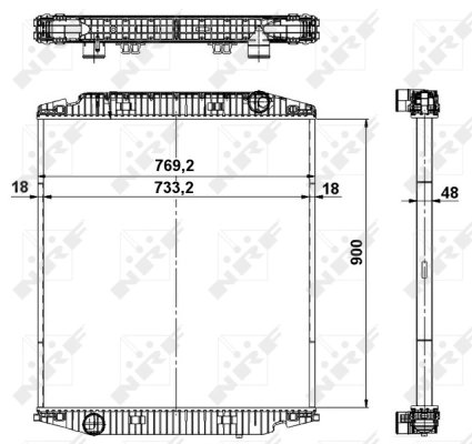 Radiator racire motor NRF 549568