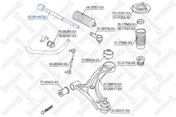 Bieleta directie Stellox 55-00166-SX