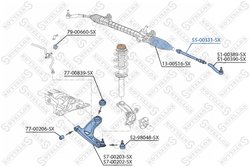 Bieleta directie Stellox 55-00331-SX