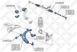 Bieleta directie Stellox 55-04636-SX