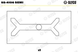 Cuzinet arbore Glyco 55-4106 SEMI