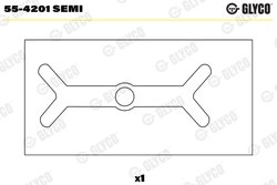 Cuzinet arbore Glyco 55-4201 SEMI