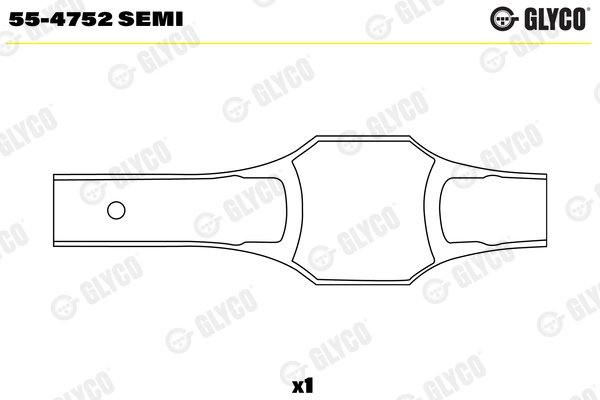 Cuzinet arbore Glyco 55-4752 SEMI