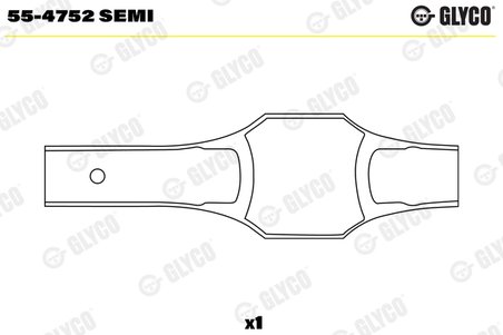 Cuzinet arbore Glyco 55-4752 SEMI