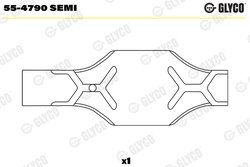 Cuzinet arbore Glyco 55-4790 SEMI