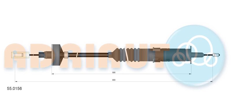 CABLU AMBREIAJ ADRIAUTO 55.0156 - Piesa auto compatibila cu mai multe marci