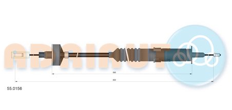 CABLU AMBREIAJ ADRIAUTO 55.0156 - Piesa auto compatibila cu mai multe marci