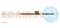 CABLU FRANA DE MANA ADRIAUTO 55.0235.1 - Compatibil cu SKODA