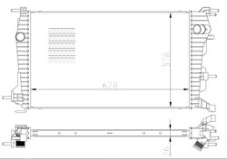 RADIATOR RACIRE MOTOR NRF 550004 - Compatibil cu RENAULT